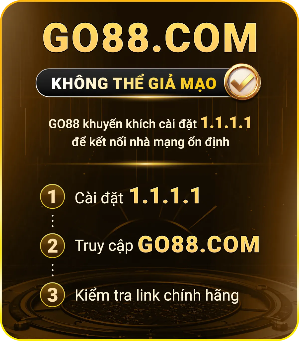 Giải pháp truy cập Go88 an toàn bằng 1.1.1.1