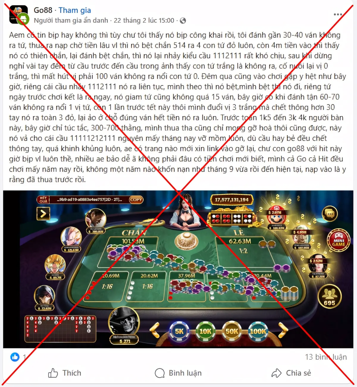 Sự thật phía sau những bài “bóc phốt” Go88 đầy cảm xúc